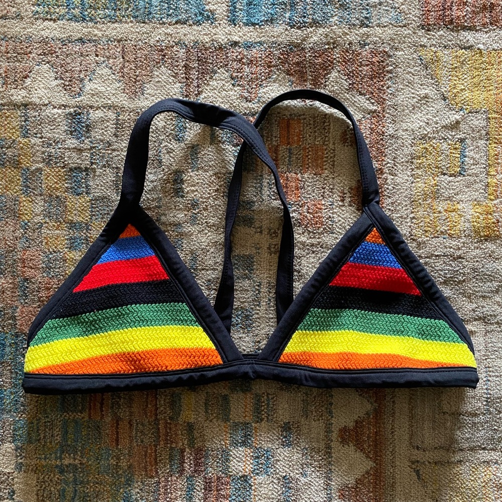 Indah Ringo Crochet Top in Rainbow